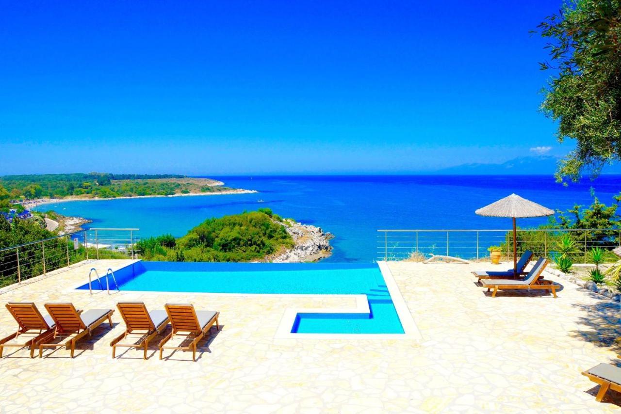 Beachfront Villa Seasun By Posarellivillas Agios Spyridon  Luaran gambar