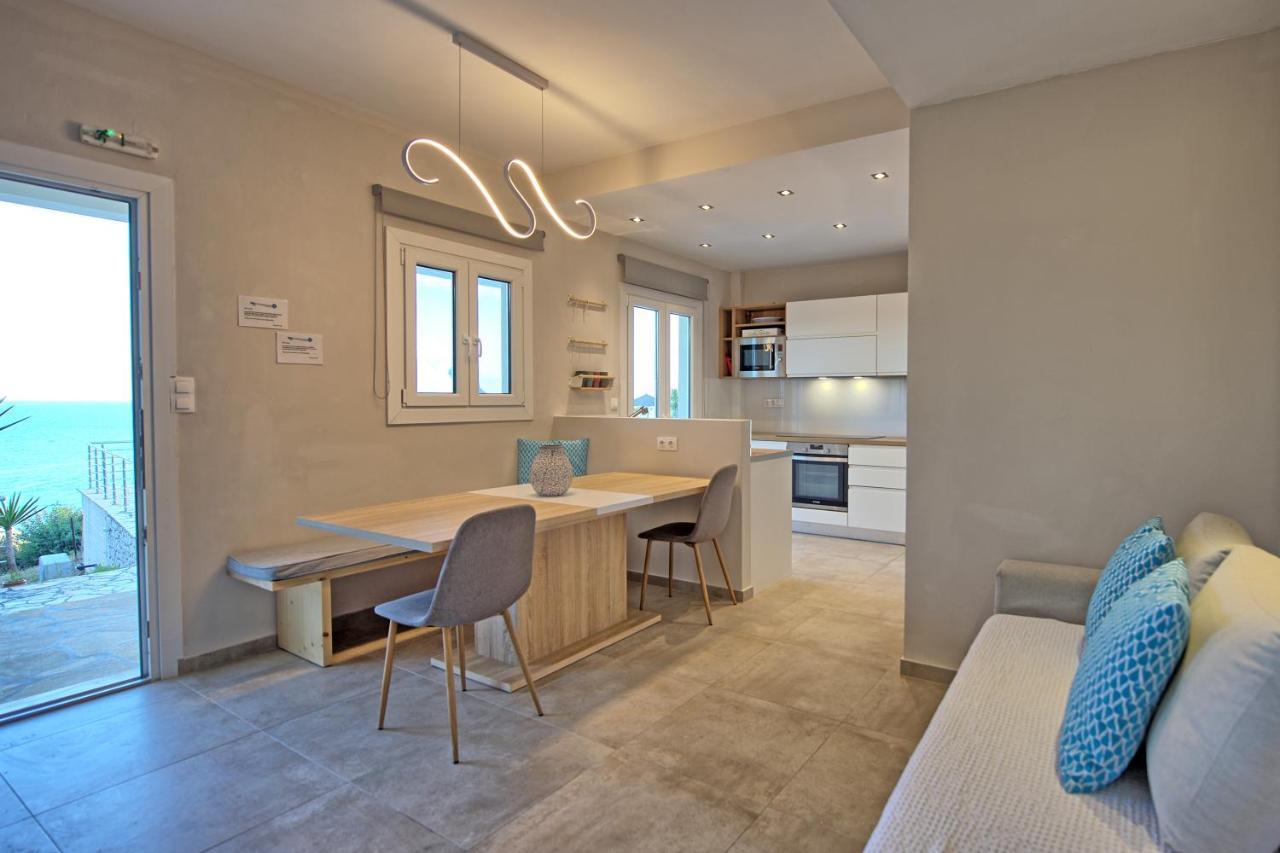 Beachfront Villa Seasun By Posarellivillas Agios Spyridon  Luaran gambar